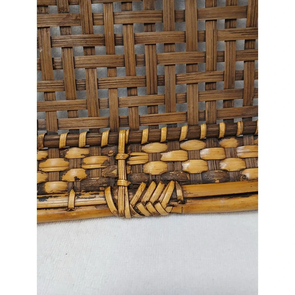 Mid-Century Philippine Basket Vegetable Tray Serving 15